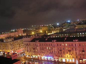 Вид на ночную Казань