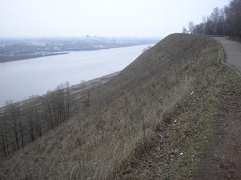 Н.Новгород. Ока. Там Ока впадает в Волгу